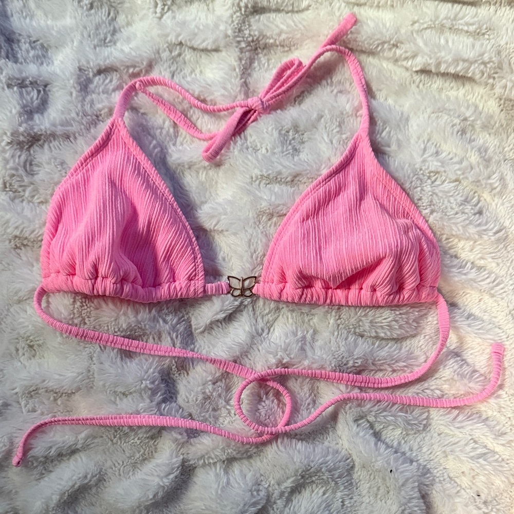 Wild Fable Neon Pink Bikini Top